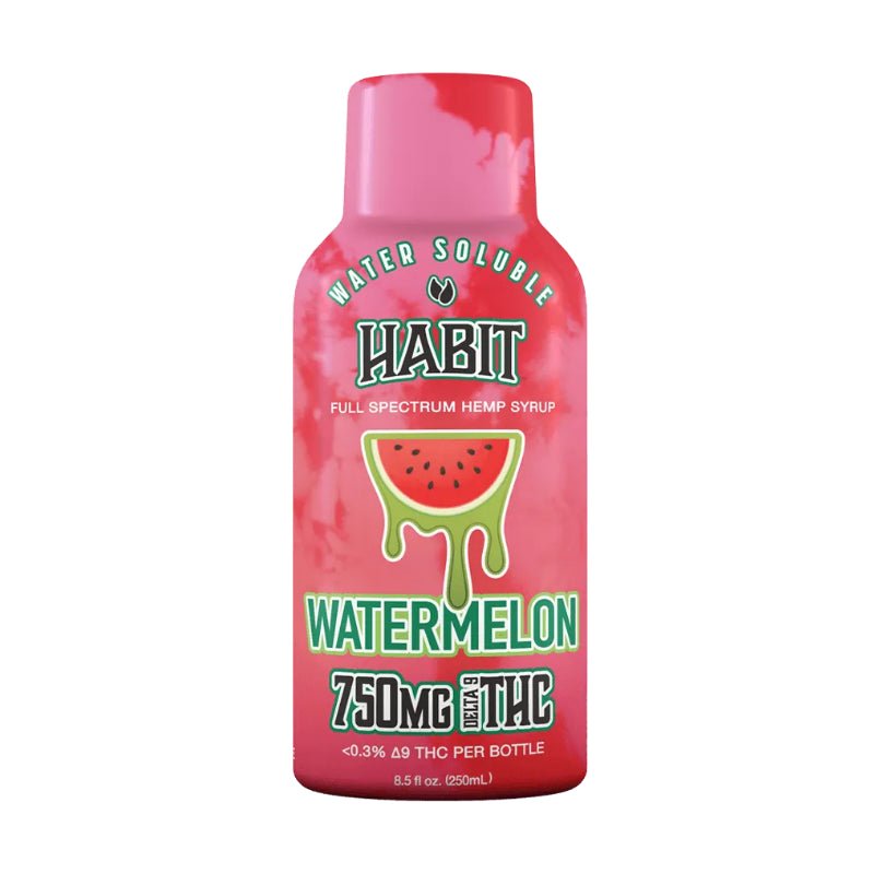 Habit Delta 9 THC Syrup 750mg – Watermelon, Grape, Mango, Strawberry Lemonade, Pineapple