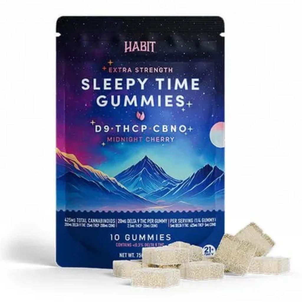 Habit Extra Strength Sleepy Time Gummies 10ct Midnight Cherry pack