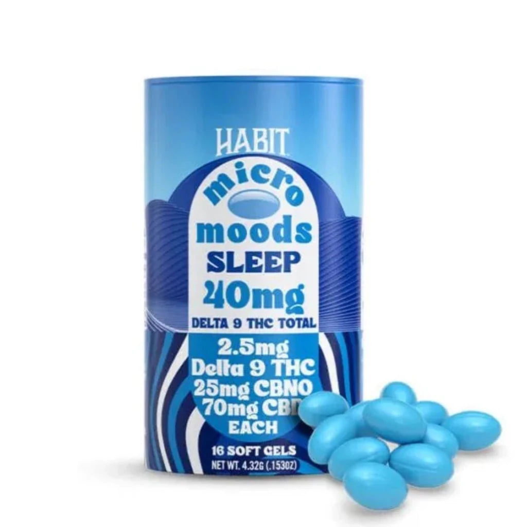 Habit Micro Moods Soft Gels Sleep blend 2.5mg Delta-9 + CBNO + CBD