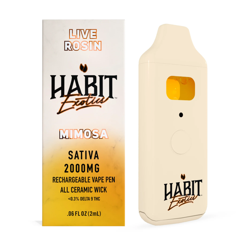 Habit Mimosa 2G Live Rosin THCA Disposable – Citrus Creative Sativa