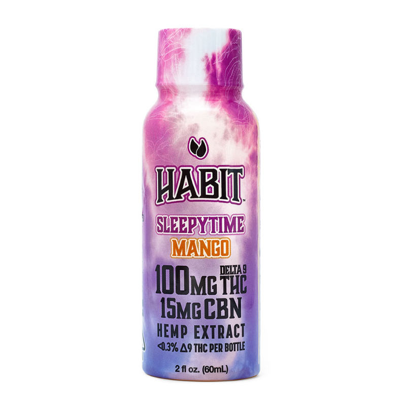 Habit Delta 9 Hemp Shots 100mg THC 60mL – Strawberry Lemonade, Watermelon Lemonade, Sleepytime Mango CBN