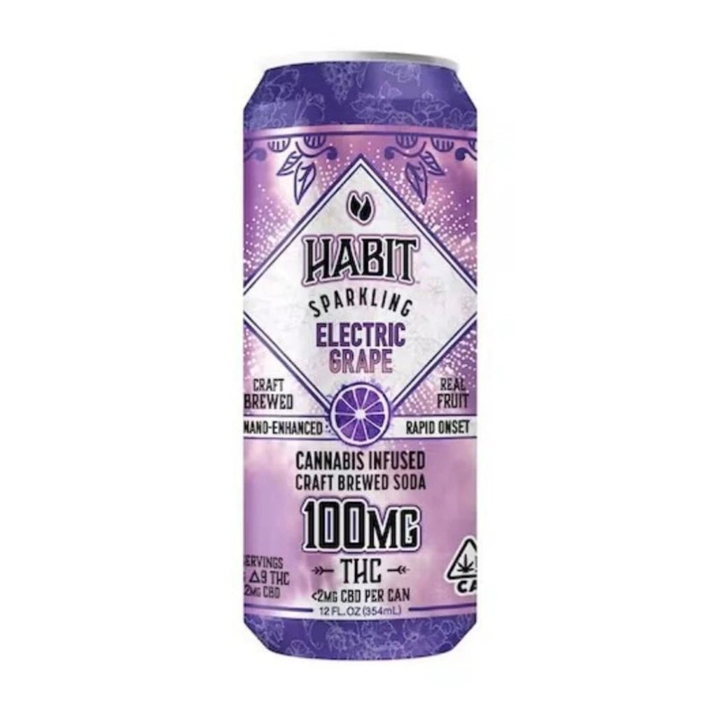 Habit Sparkling Delta-9 drink Sunset Strawberry can