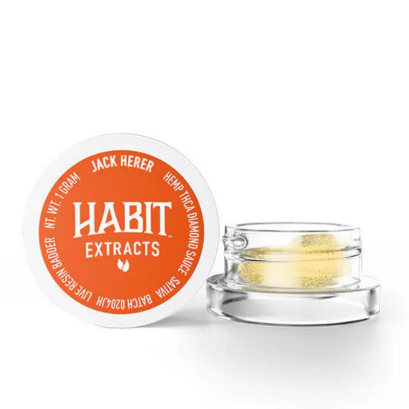Habit THCa Diamond Sauce Live Resin Badder – Super Boof, The Original Z, Jack Herer, Green Crack