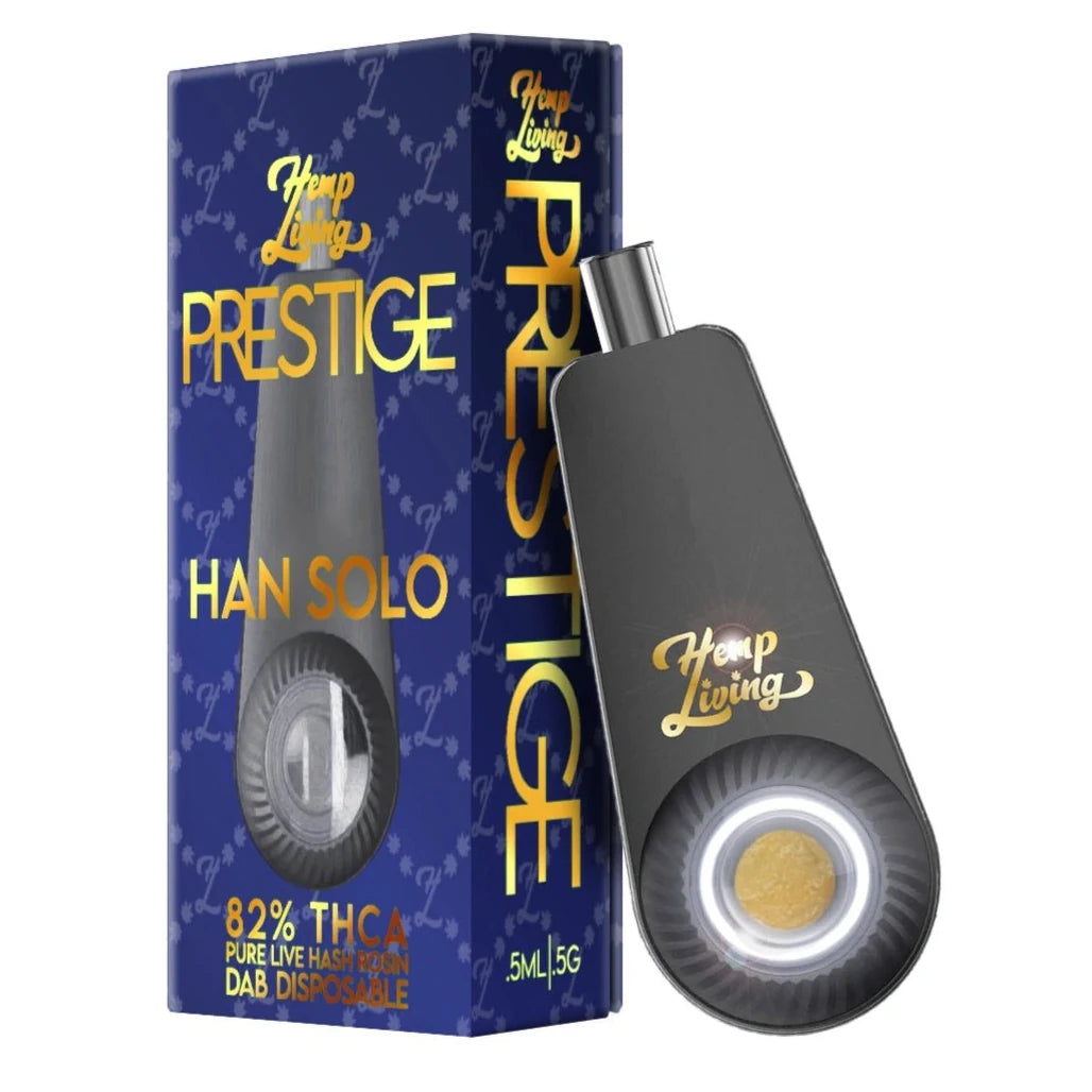 Hemp Living PRESTIGE Han Solo THCA live hash rosin dab disposable 0.5g
