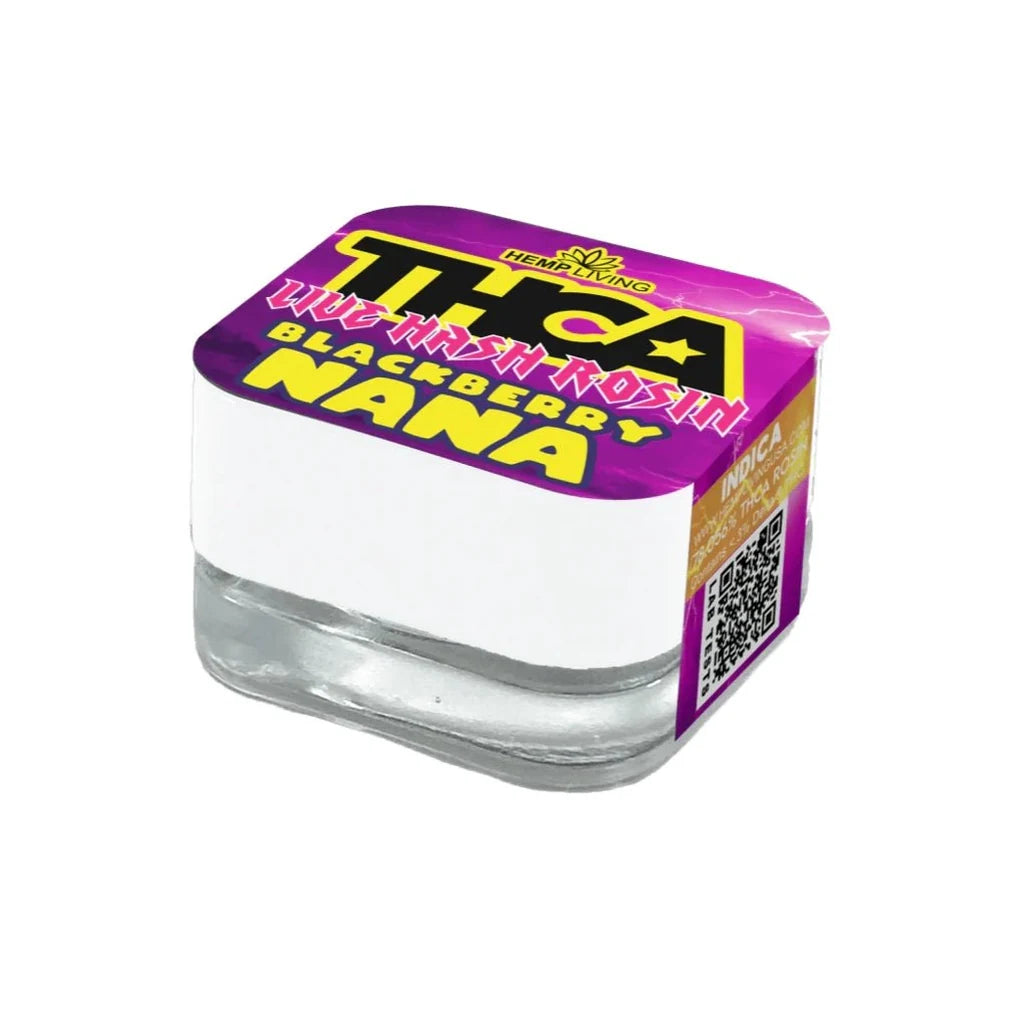 Hemp Living Blackberry Nana THCA live hash rosin 1g (indica)