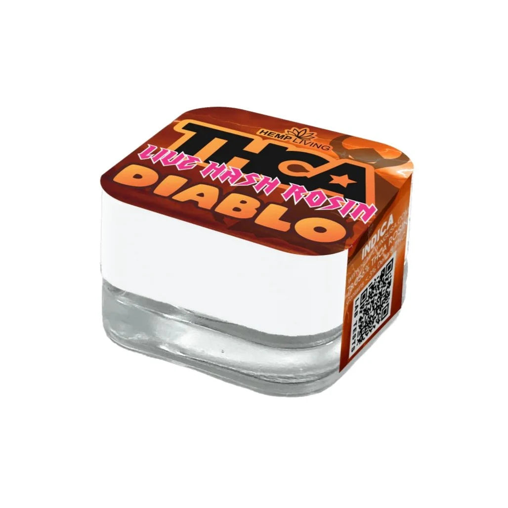 Hemp Living Diablo THCA live hash rosin 1g (indica)