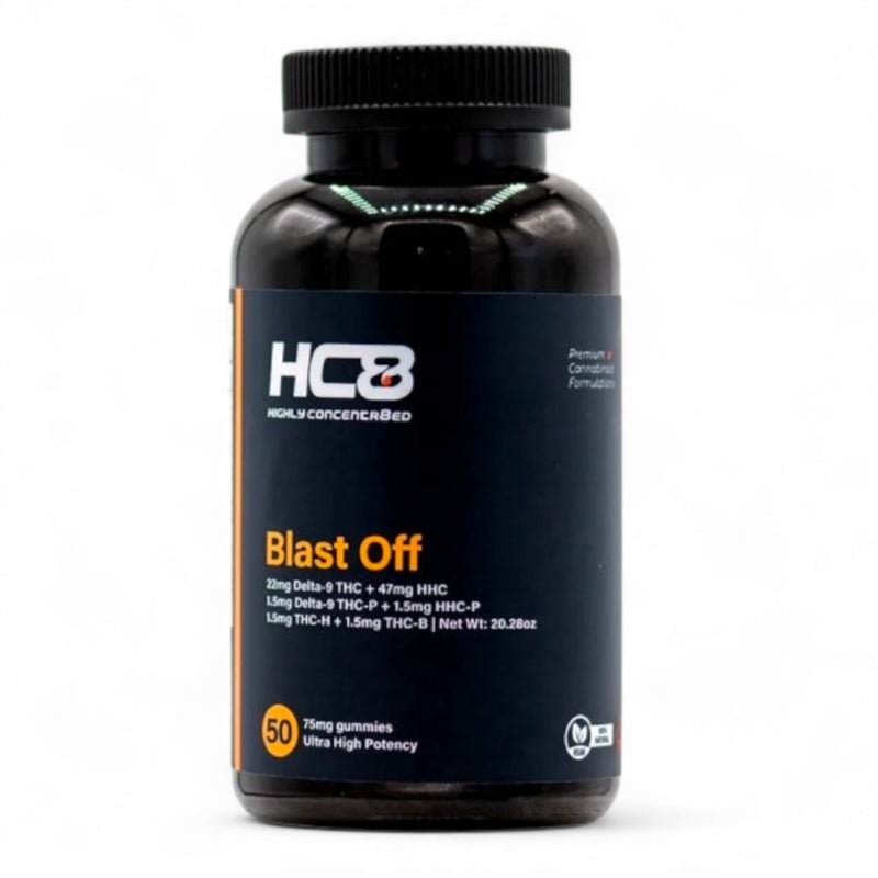 Highly Concentr8ed Blast-Off Gummies 75mg Each – 50ct Jar