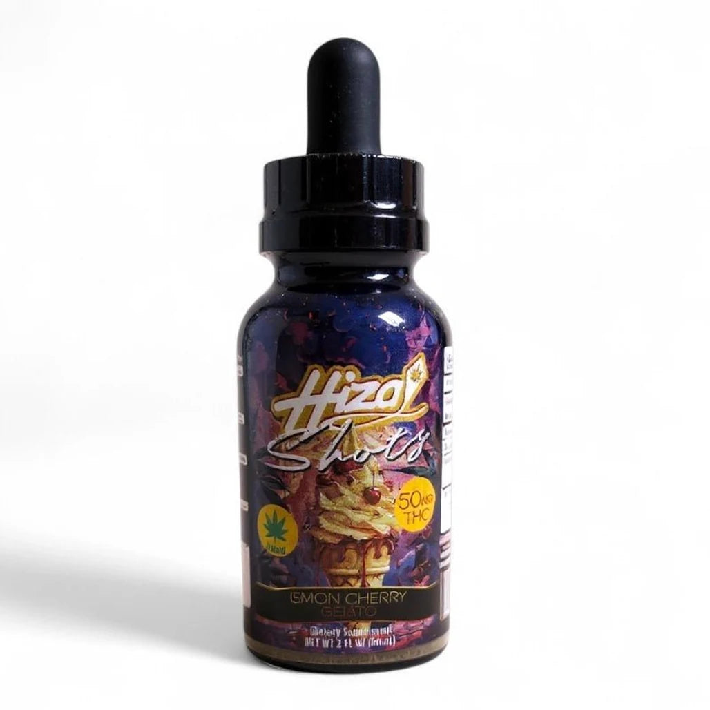 Hiza Shots Strawberry Shortcake 50mg Delta-9 THC dropper bottle