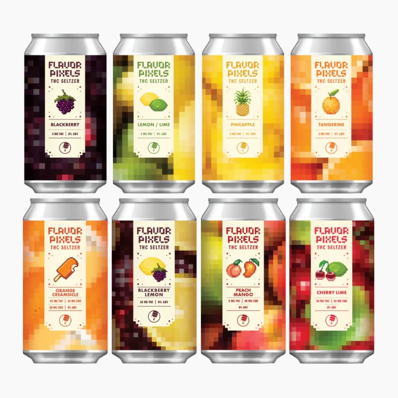 Insight Flavor Pixels THC Drink 12-Pack – 5mg per Can (60mg Total) Flavors