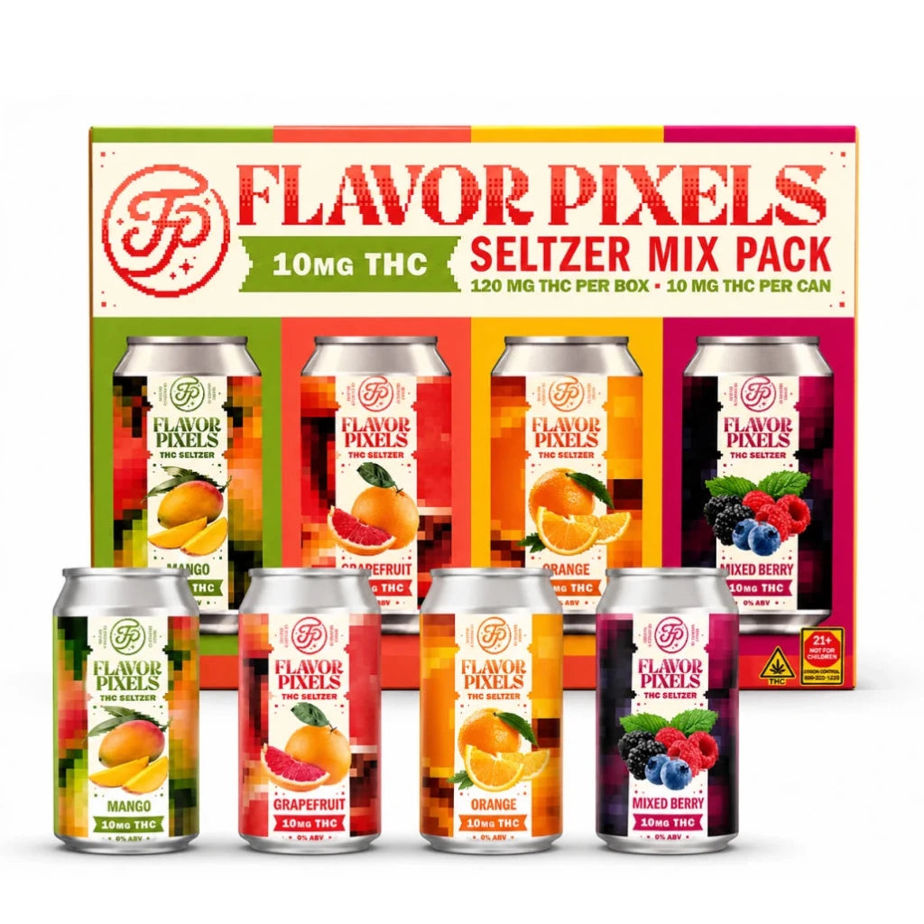 Insight Flavor Pixels THC Seltzer 12-Pack – 10mg per Can (120mg Total)
