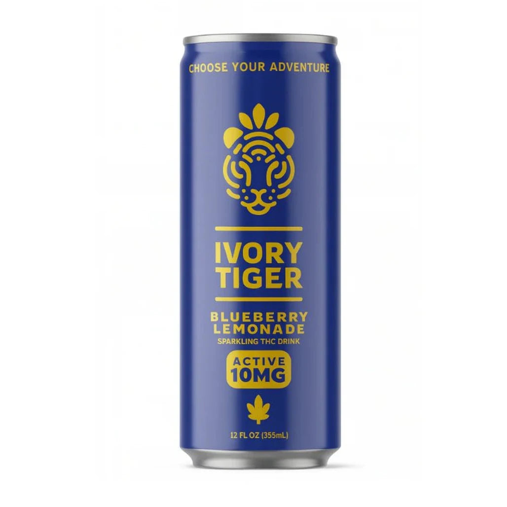 Ivory Tiger Active Blueberry Lemonade 10mg THC + caffeine can