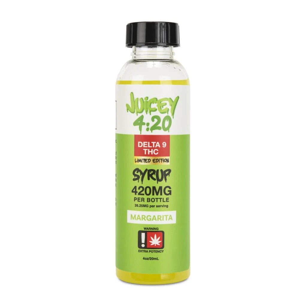 Juicey Margarita Delta-9 THC syrup bottle