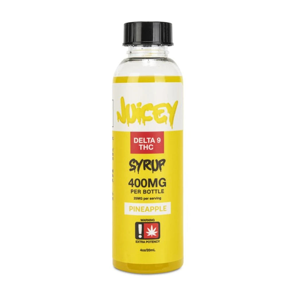 Juicey Pineapple Delta-9 THC syrup bottle