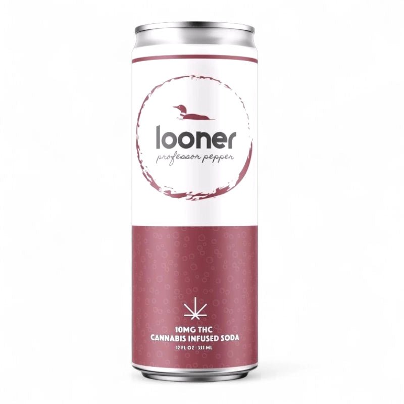 Looner 10mg THC Drinks – Sweet Orange, Wild Grape, Rootbeer, Pink Lemonade, Dew & More | 12 oz