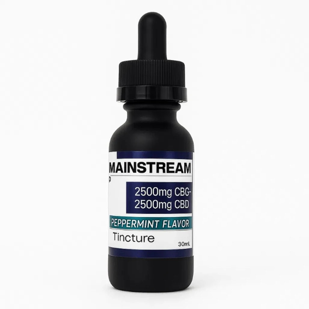 Mainstream CBD + CBG Full Spectrum Tincture 30mL bottle