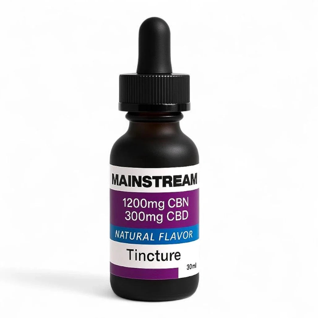 Mainstream CBD CBN + CBD Tincture 1200mg CBN, Natural, 30mL bottle