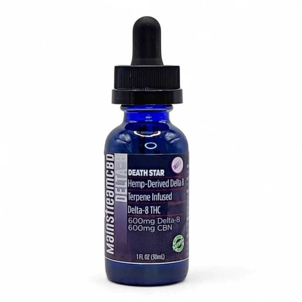 Mainstream CBD Delta-8 + CBN Tincture 600mg + 600mg, 30mL dropper bottle