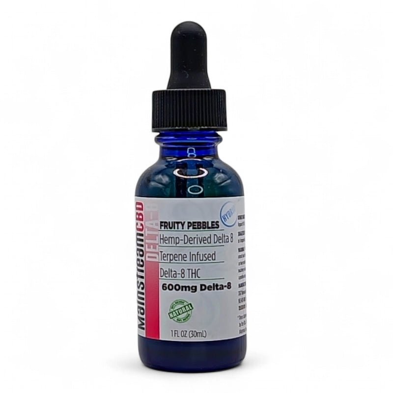 Mainstream CBD Fruity Pebbles Delta-8 Tincture 600mg or 1200mg (Hybrid)