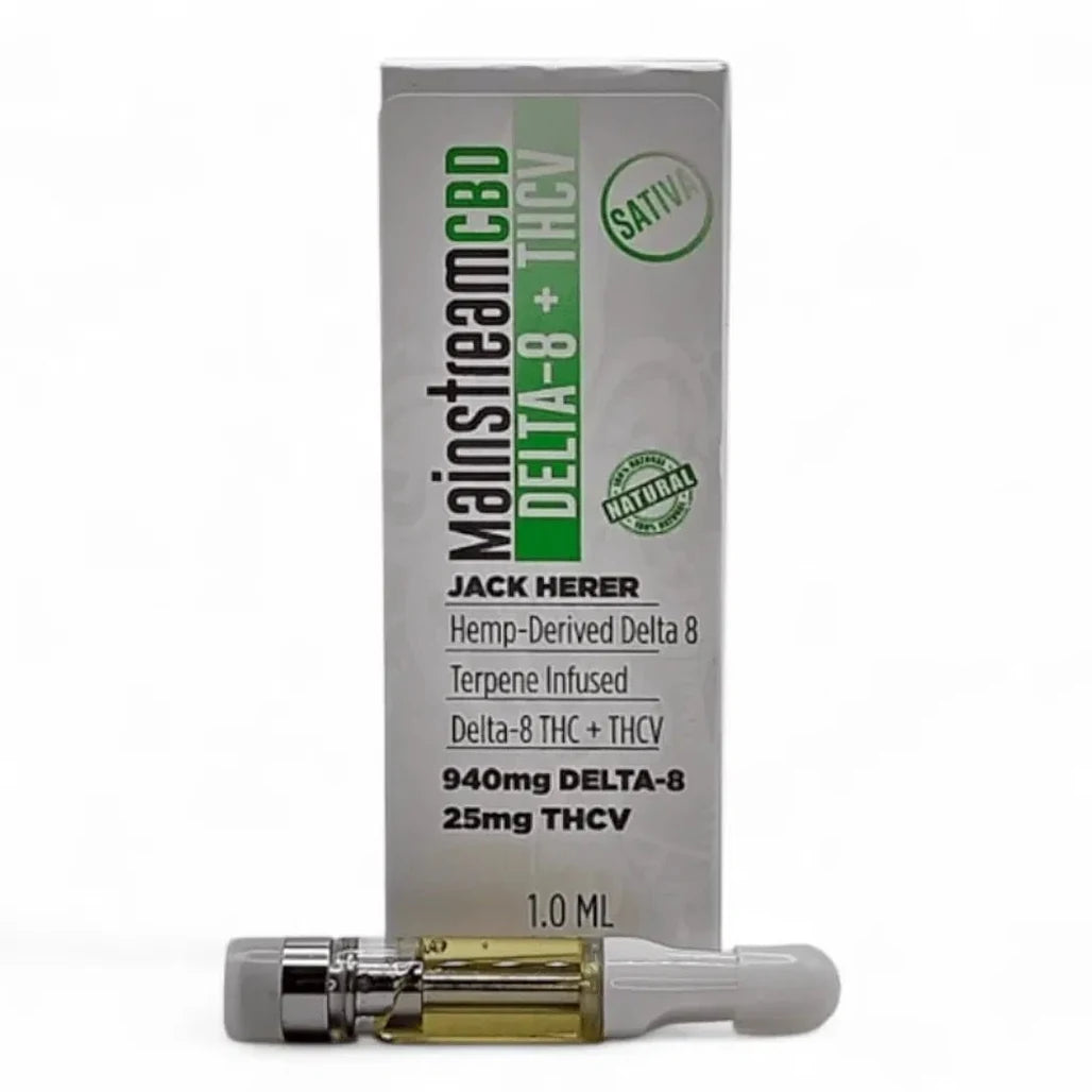 Mainstream CBD Delta-8 + THCV Cartridge 1g, Jack Herer (Sativa)