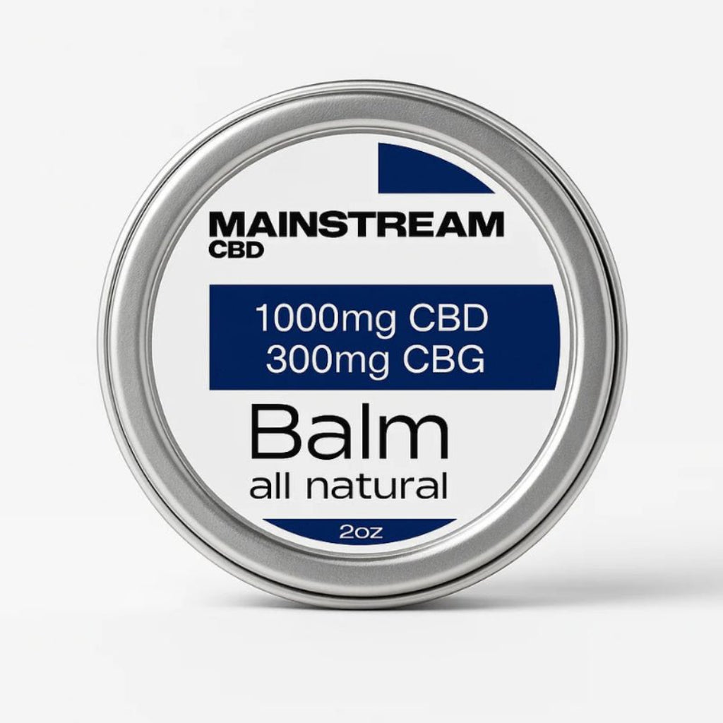 Mainstream CBD Pain Balm 1000mg CBD + 300mg CBG – 2oz Jar