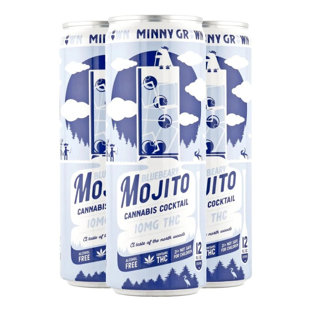 Minny Grown Bluebeary Mojito 10mg THC 4-pack