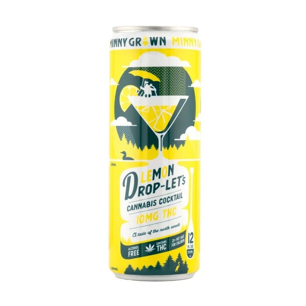 Minny Grown Lemon Drop-lets 10mg THC cocktail can