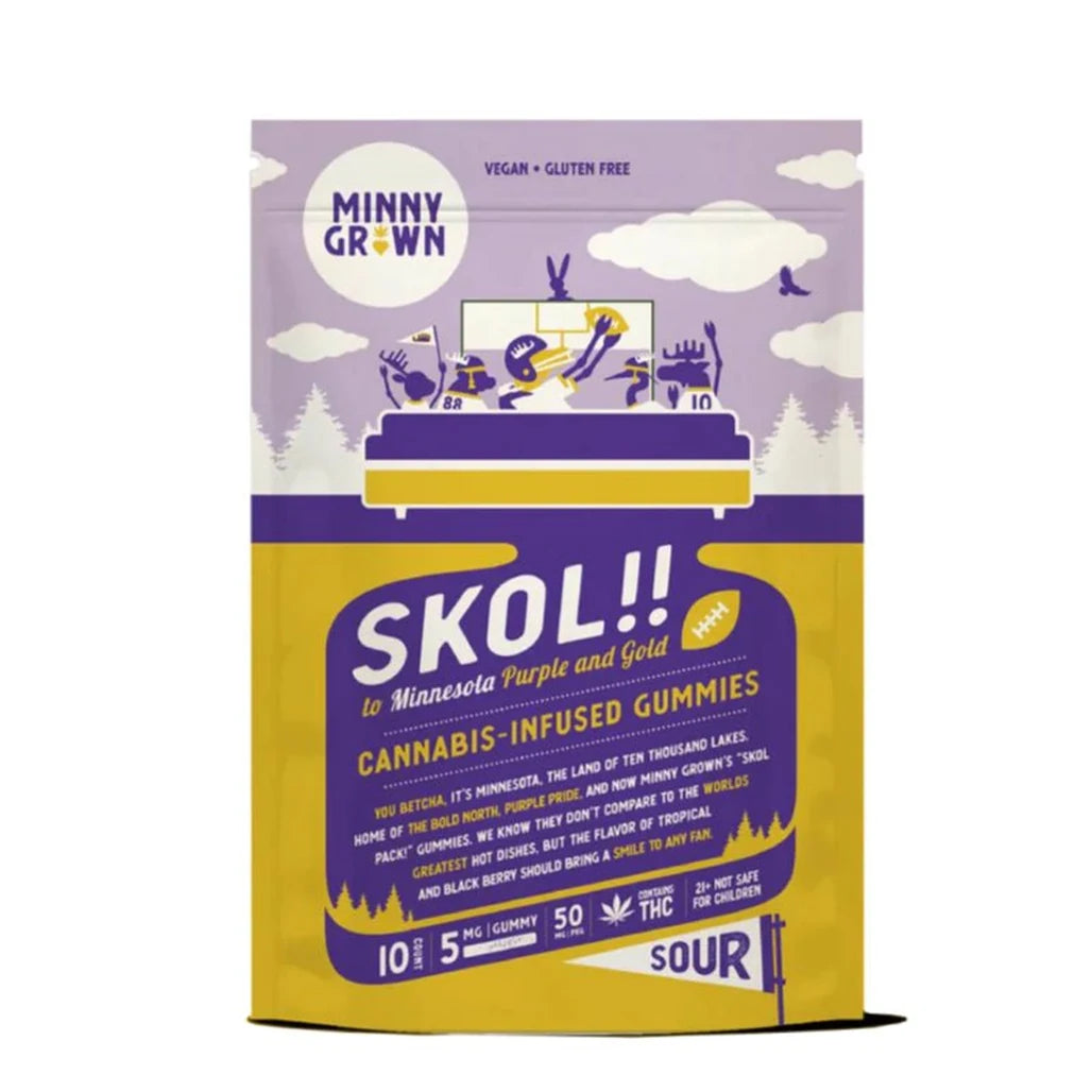 Minny Grown Skol 5mg THC gummies 10-pack