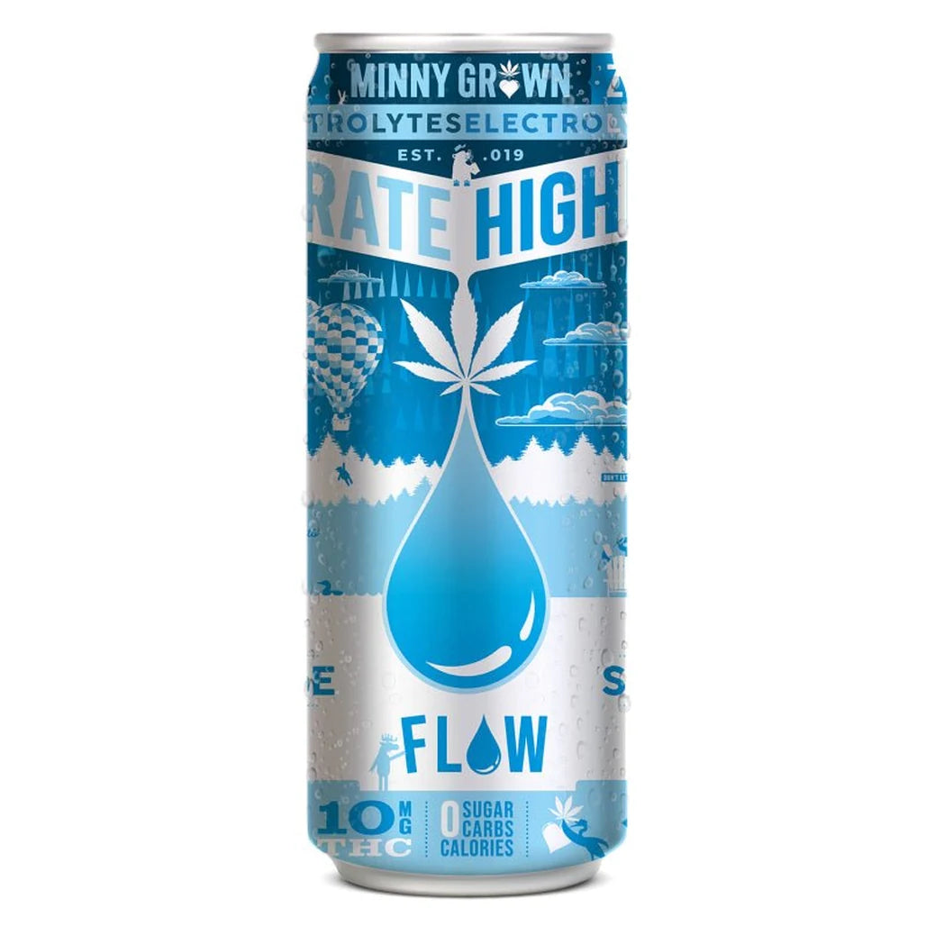Minny Grown Highdrate Pure Sky Blue Water 10mg THC sparkling water
