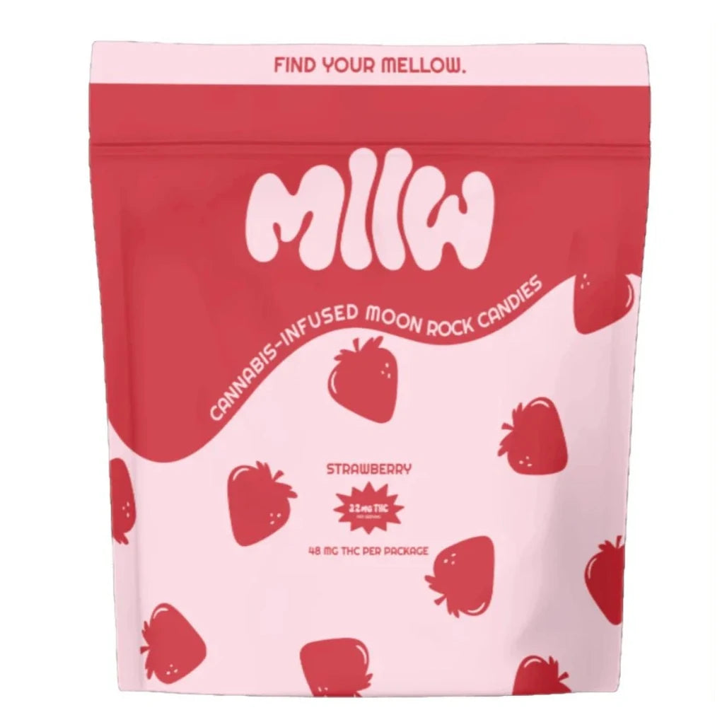 MLLW Moon Rocks Strawberry THC popping candy pouch