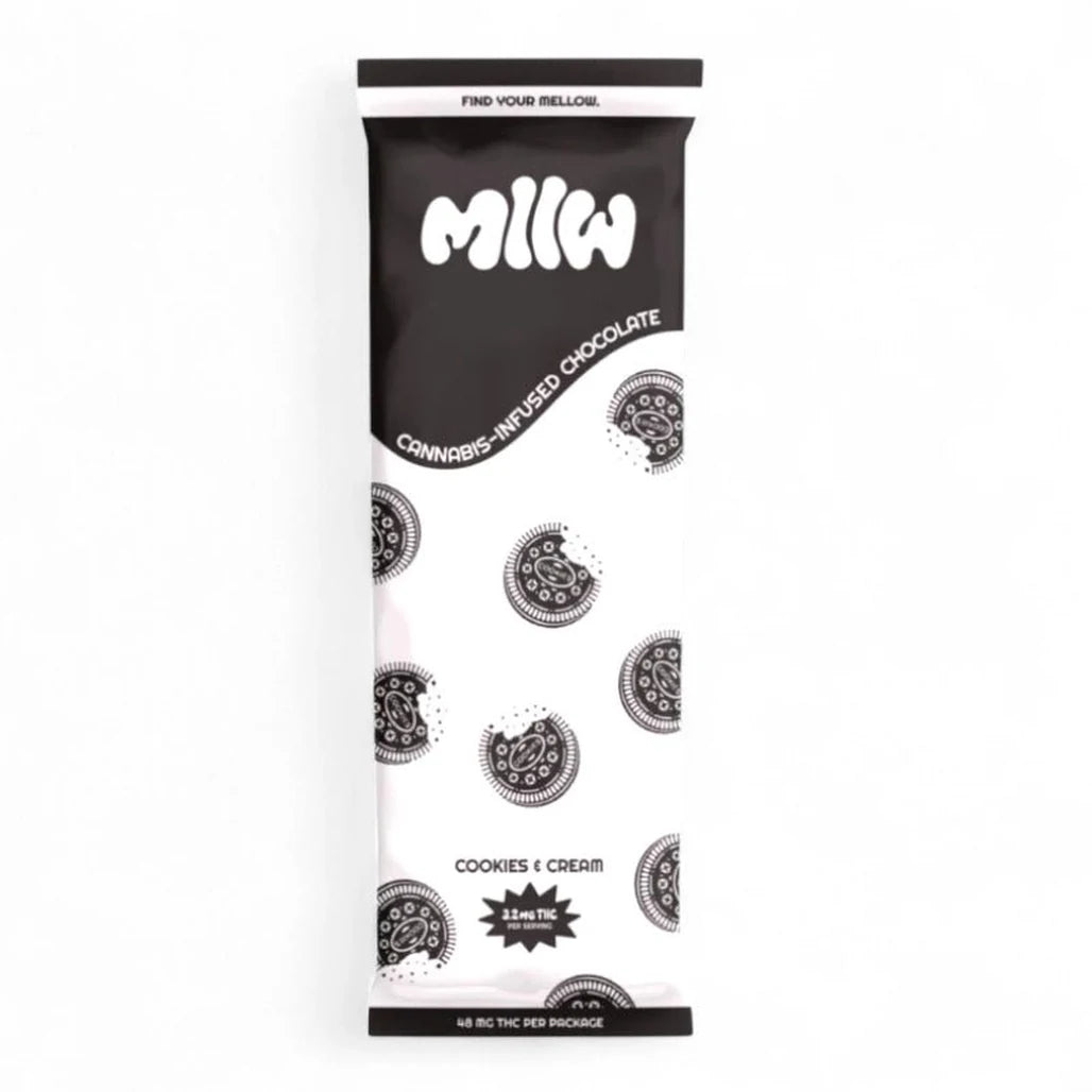 MLLW Cookies & Cream 48mg THC chocolate bar