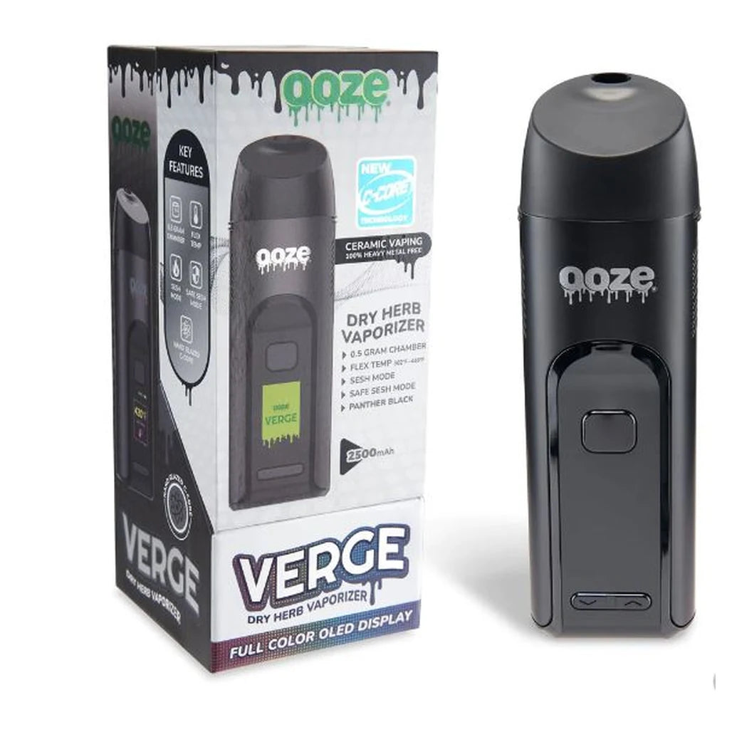 Ooze Verge dry herb vaporizer with box
