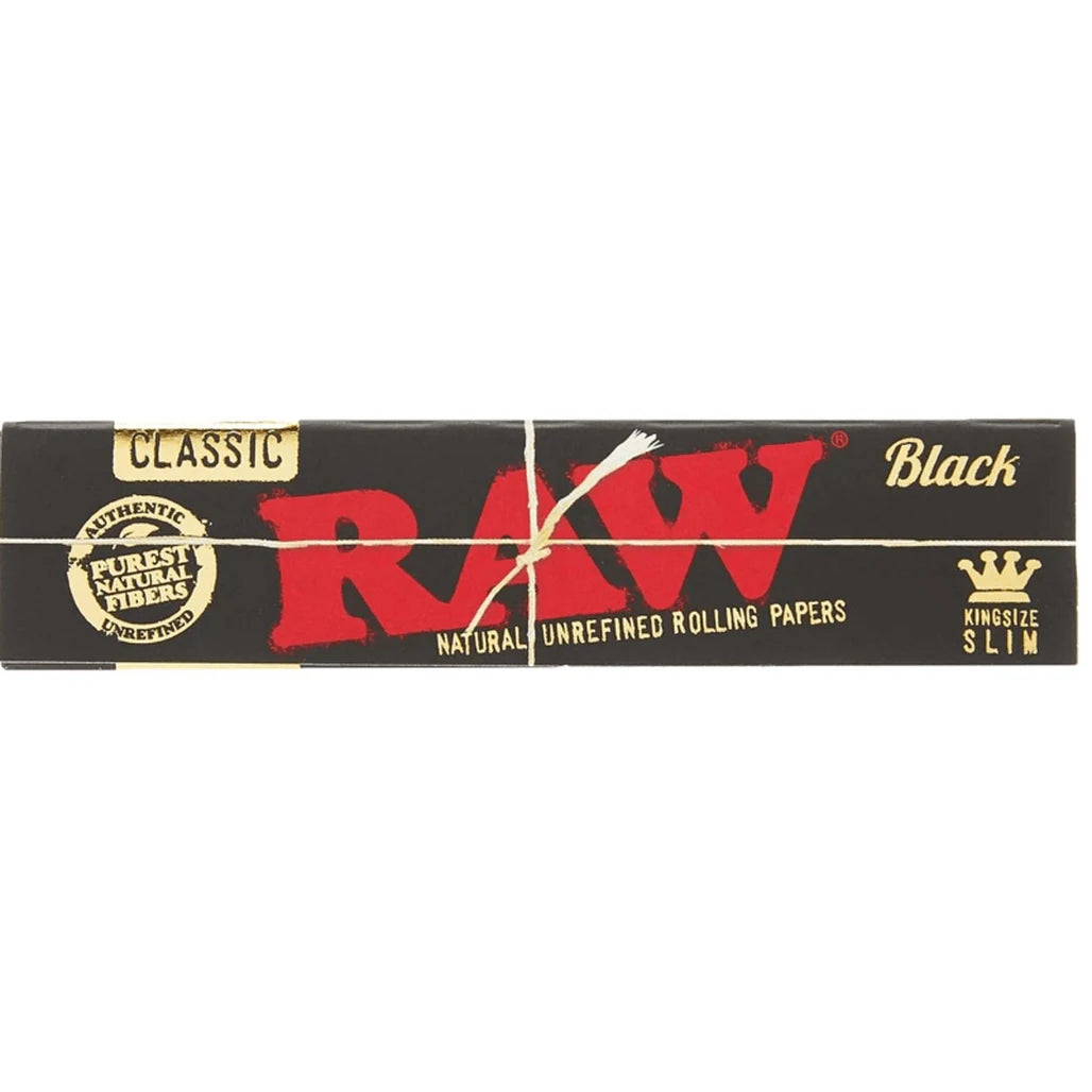 RAW Classic Black king size slim rolling papers