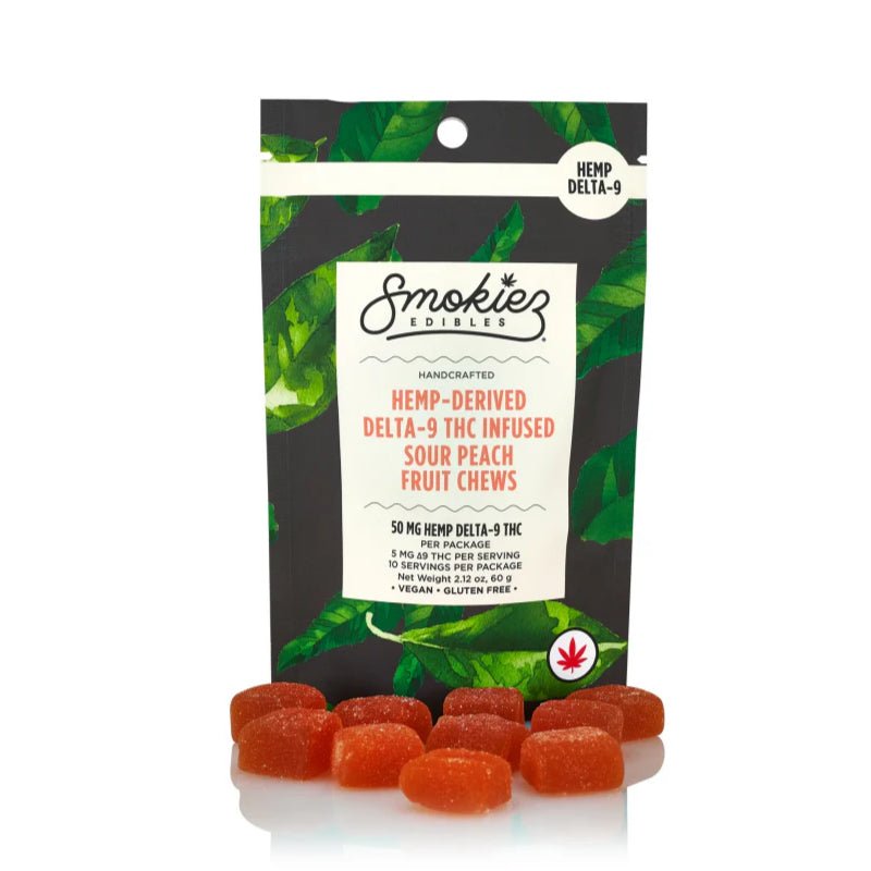 Smokiez Sour Peach Delta-9 THC Gummies 5mg
