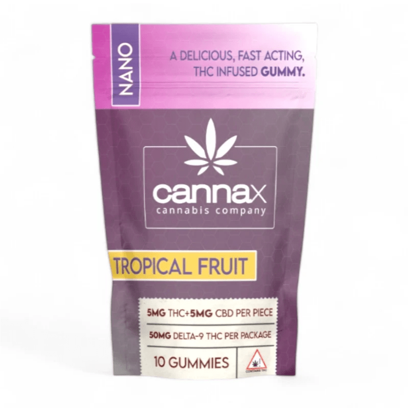 St Croix Canna Nano 5mg THC gummies – Tropical Fruit  -  Hybrid