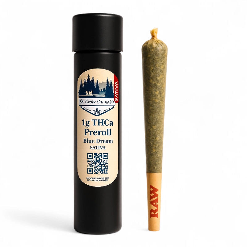 St. Croix Canna 1g THCa Pre-Rolls – Blue Dream, God’s Breath, White Widow + 3-Packs