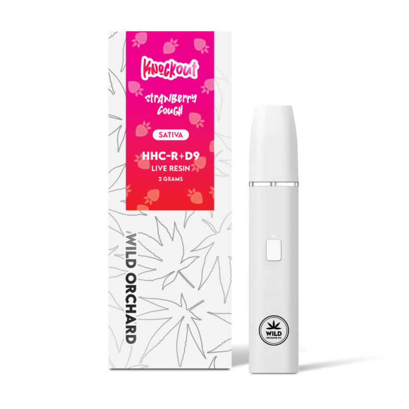 Wild Orchard Knockout Strawberry Cough HHC-R 2g Disposable (Sativa)