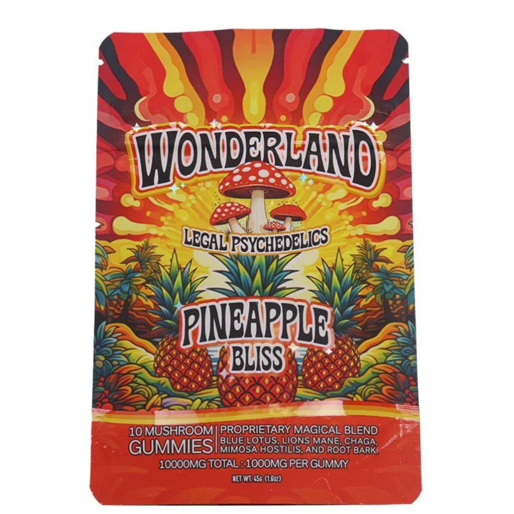 Wonderland Legal Mushroom Gummies 10ct – Pineapple Bliss